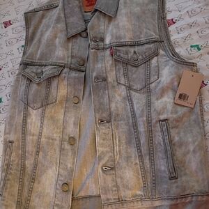 Casual Gray Denim Vest